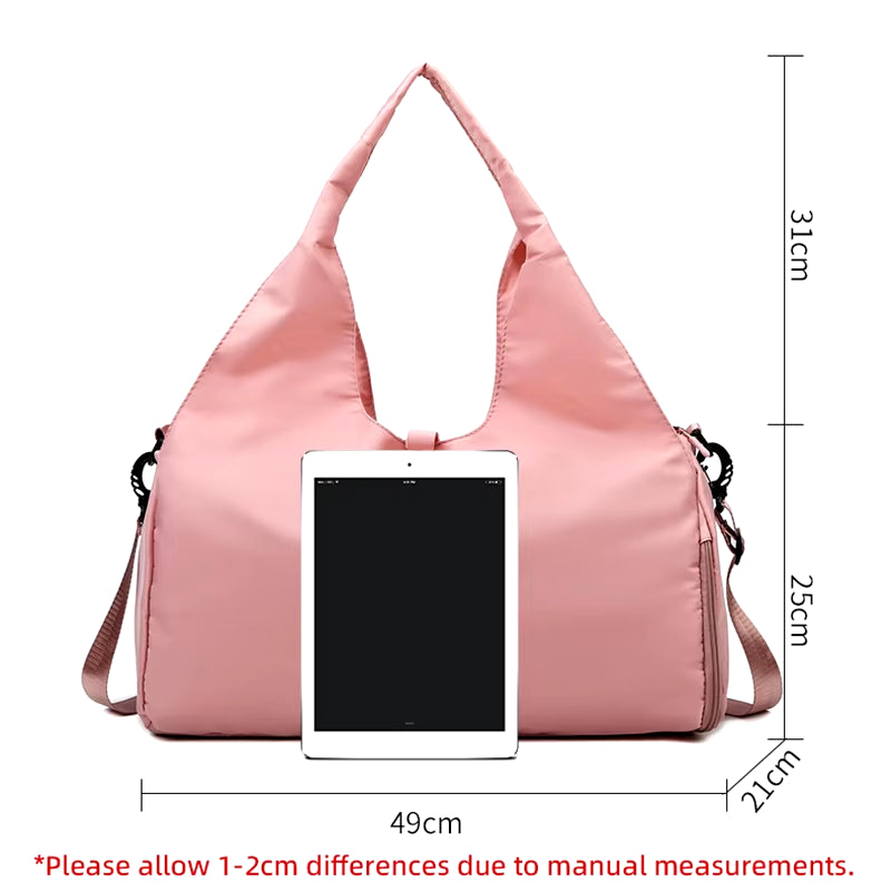 Yoga Mat Gym Bag for Women Sports Handbags Travel Fitness Tote Bag Yoga Swimming Shoulder Bag Large Capacity with Shoulder Strap